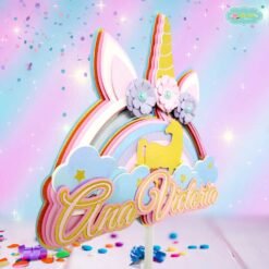 Cake Topper Unicornio