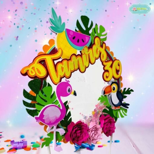 Cake Topper Tropical