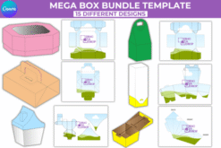 Kit de 15 Plantillas de Canva Mega cajas