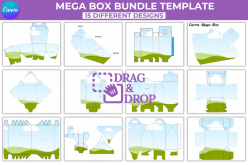 Kit de 15 Plantillas de Canva Mega cajas - Imagen 2