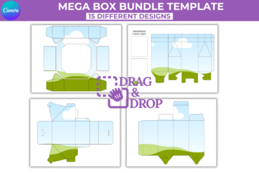 Kit de 15 Plantillas de Canva Mega cajas - Imagen 3