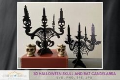 Candelabro de Halloween 3D