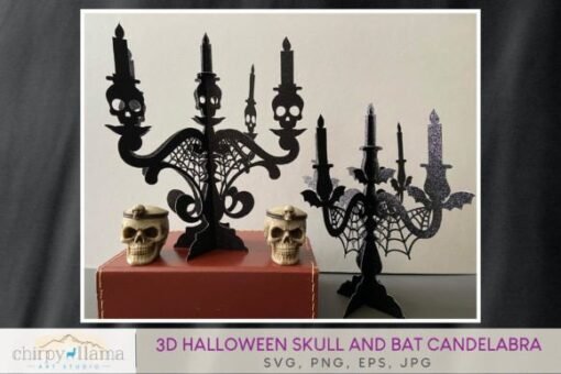 Candelabro de Halloween 3D