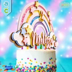 Cake Topper Arcoiris