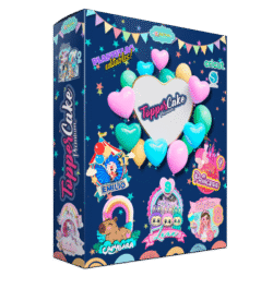 Pack Cake Toppers Premium 3D