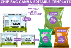 Plantilla editable de Canva Chip Bag