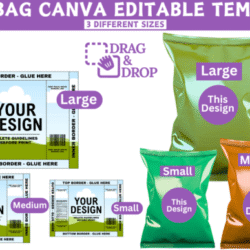 Plantilla editable de Canva Chip Bag