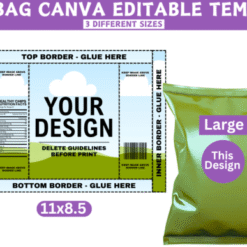 Alternative view of Plantilla editable de Canva Chip Bag