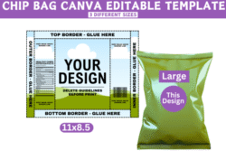 Alternative view of Plantilla editable de Canva Chip Bag