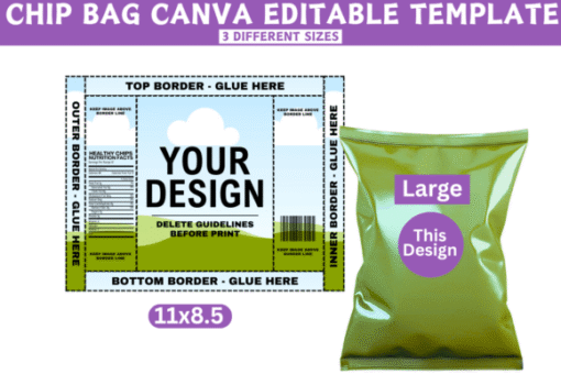 Plantilla editable de Canva Chip Bag - Imagen 2