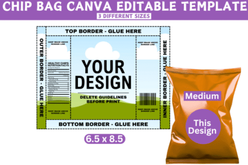 Plantilla editable de Canva Chip Bag - Imagen 3