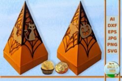 Caja piramide explosiva de Halloween