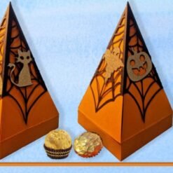 Caja piramide explosiva de Halloween