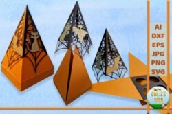 Alternative view of Caja piramide explosiva de Halloween