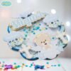 Cake Topper Bautizo Azul