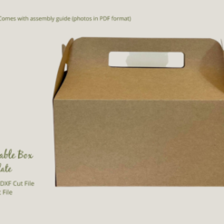 Plantilla de caja grande - SVG DXF PDF