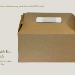 Plantilla de caja grande - SVG DXF PDF