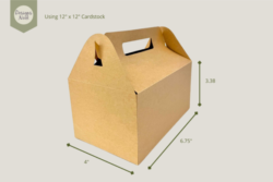 Alternative view of Plantilla de caja grande - SVG DXF PDF
