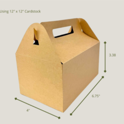 Alternative view of Plantilla de caja grande - SVG DXF PDF