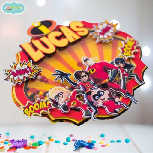 Cake Topper Los increíbles