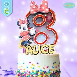 Cake Topper Números Minnie