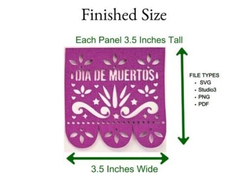Papel Picado Bundle - 9 Fiesta, Day - Imagen 4
