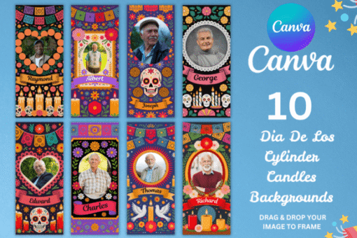 Etiqueta para velas altas Canva Vol.3