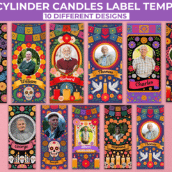 Alternative view of Etiqueta para velas altas Canva Vol.3