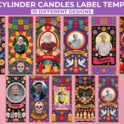 Alternative view of Etiqueta para velas altas Canva Vol.3