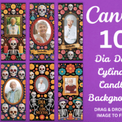 Etiqueta para velas altas Canva Vol.2