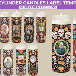 Alternative view of Etiqueta para velas altas Canva Vol.2