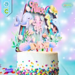 Cake Topper Fondo de Mar