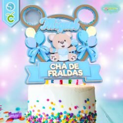 Cake Topper Osito Baby Shower