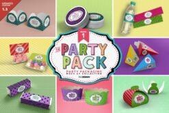 Party Pack Mockup Collection VOLUME 1