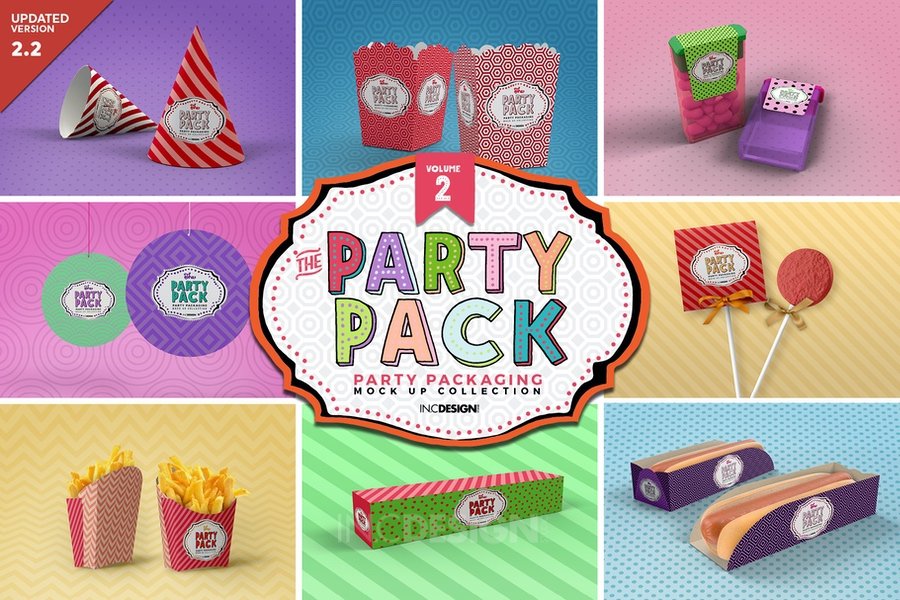 Party Pack Mockup Collection VOLUME 2