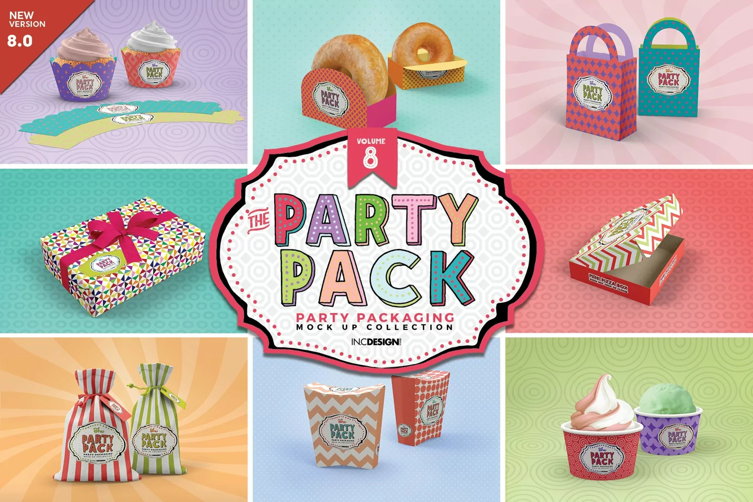 Party Pack Mockup Collection VOLUME 8