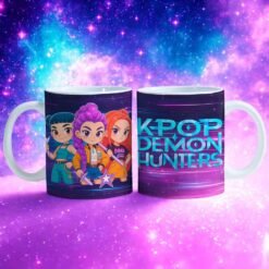 Plantilla para Taza K-pop Demon Hunters V.2