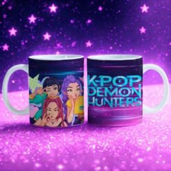 Plantilla para Taza K-pop Demon Hunters V.5