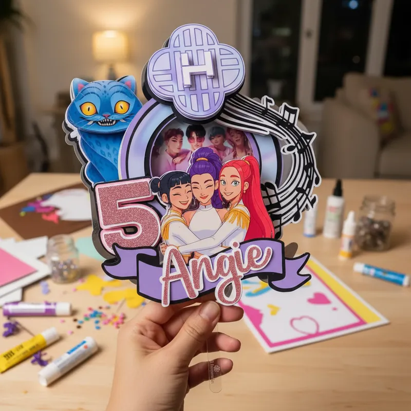 Cake Topper Kpop Demon Hunters - Imagen 3