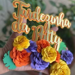 Cake Topper Flores