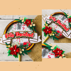 Cake Topper Navidad