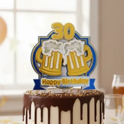 Cake Topper Cervezas