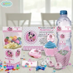 Kit Imprimible Minnie Mouse Rosa