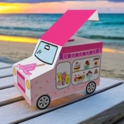 Alternative view of Ice Cream Truck - 3d Papercraft