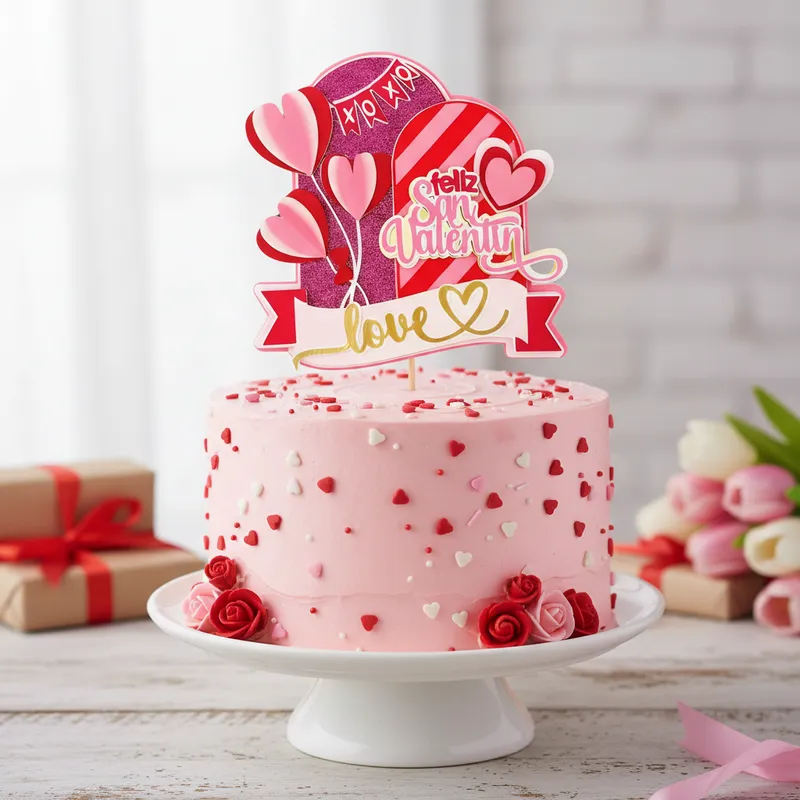 Cake Topper Arco dia de san valentin - Imagen 3