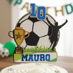Cake Topper birthday futbol