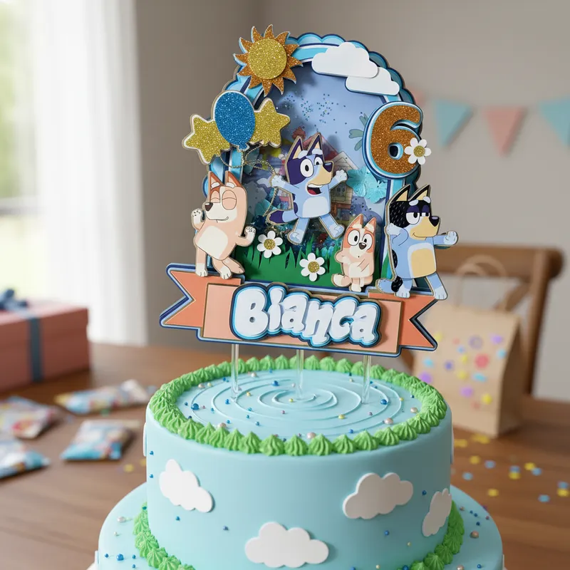 Cake Topper Bluey V.2 - Imagen 2
