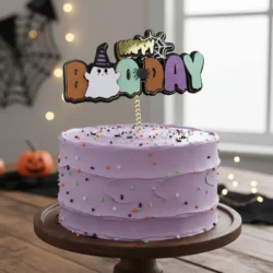 Alternative view of Cake Topper  happy boo day