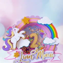 Alternative view of Cake Topper Unicorn 2
