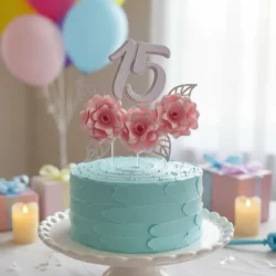 Alternative view of Cake Topper 15 Años